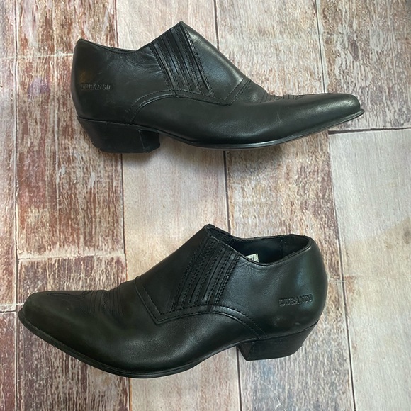 Durango Western Rodeo Themed black booties 8.5